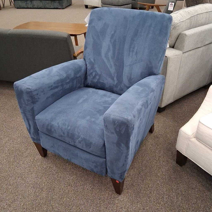 Blue Fabric Recliner
