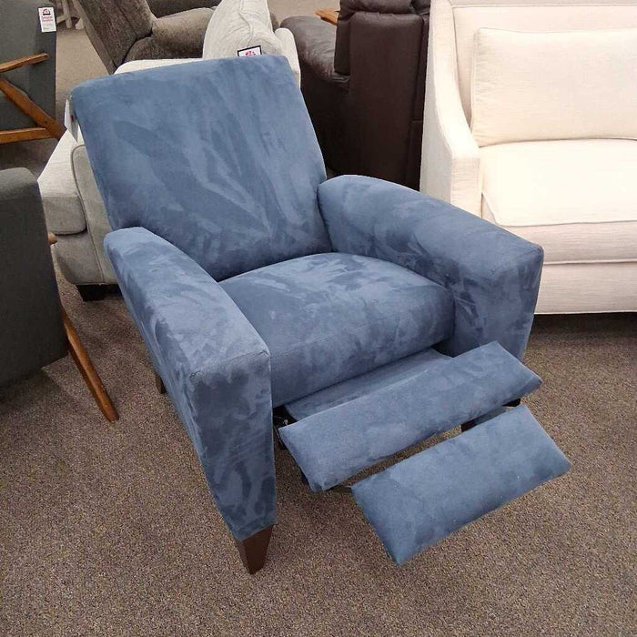 Blue Fabric Recliner