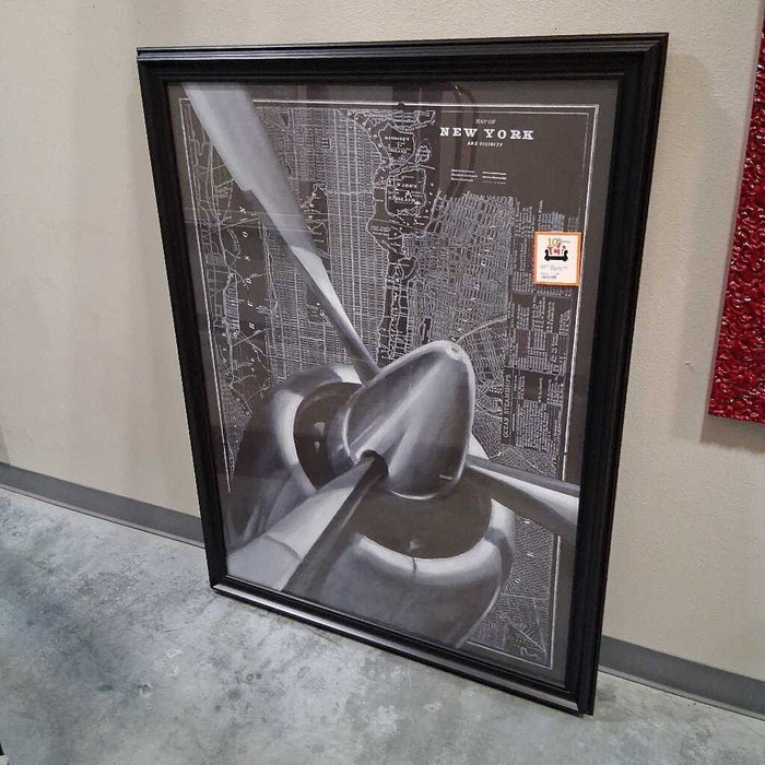 Framed New York Propeller Pic