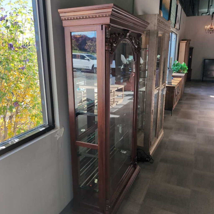 Cherry Sliding Door Curio