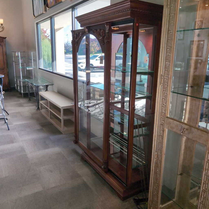 Cherry Sliding Door Curio