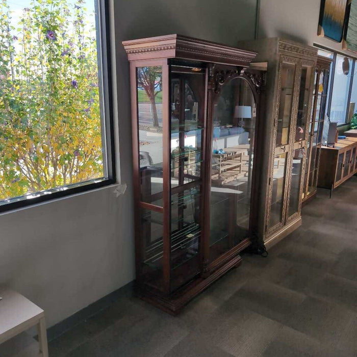 Cherry Sliding Door Curio