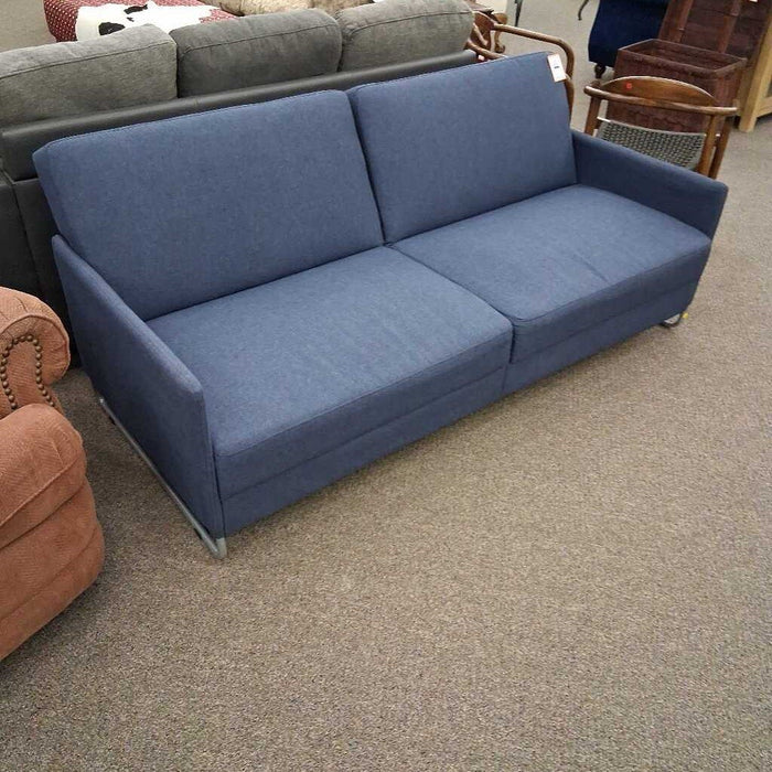 Blue Fabric Futon