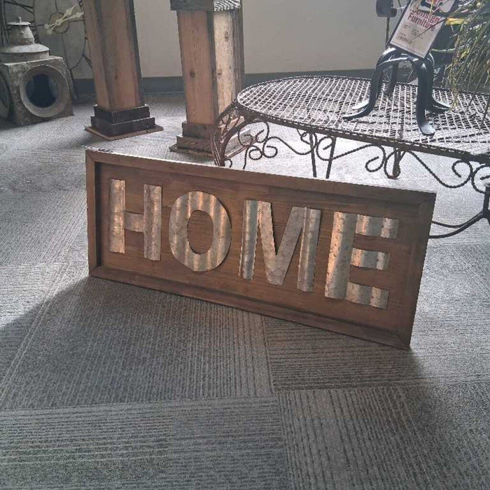 Rustic "HOME" Sign