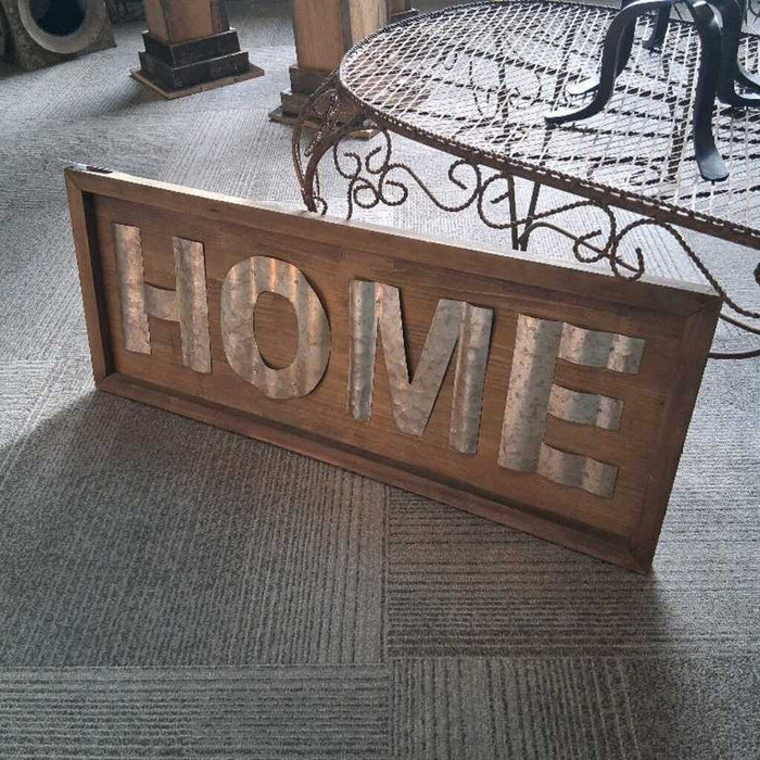 Rustic "HOME" Sign