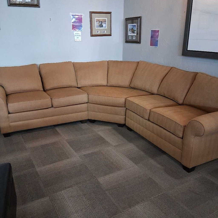 Gold 3pc. Sectional