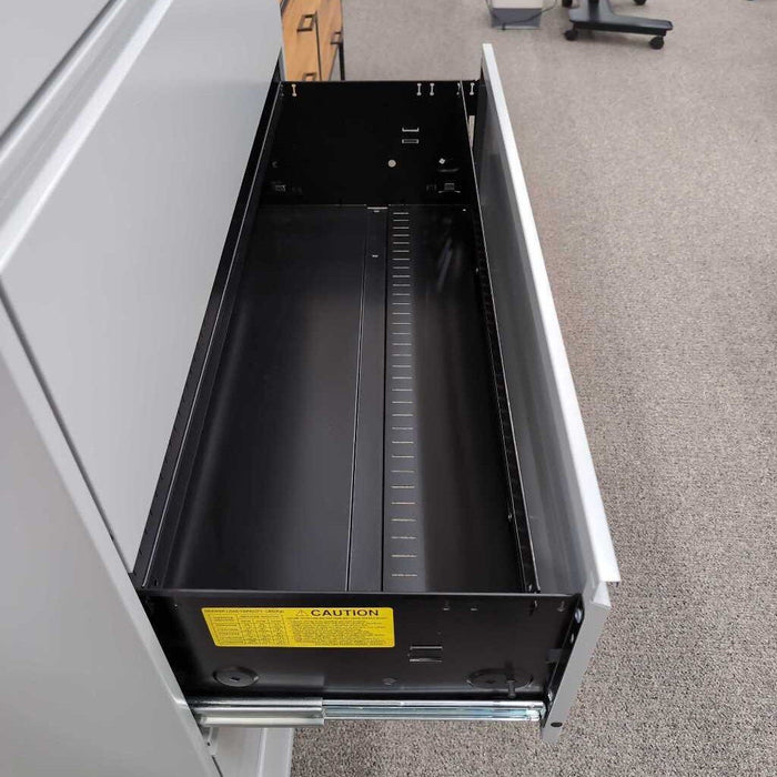 Gray Metal 5 Drawer Lateral File Cabinet