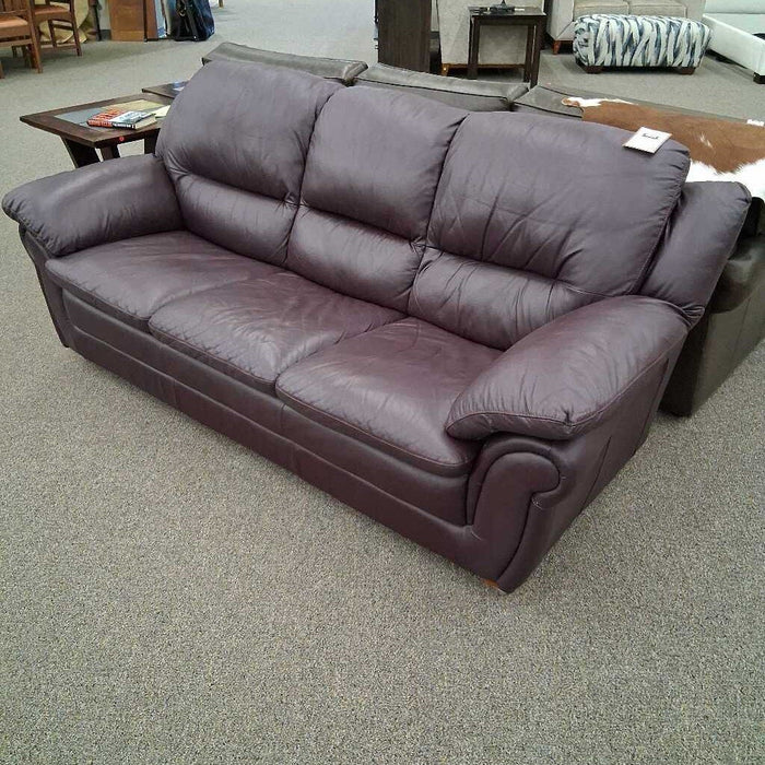 Purple Leather Sofa