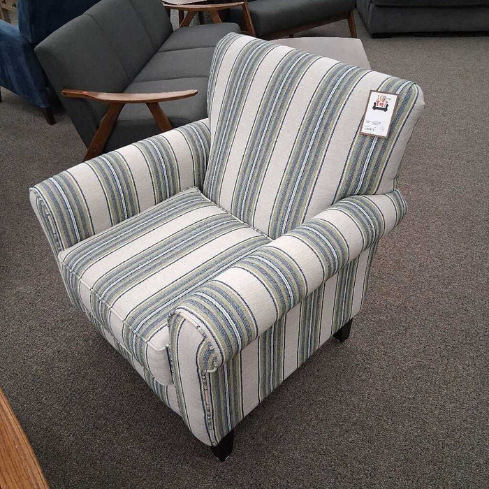 Striped Pattern Club Chair