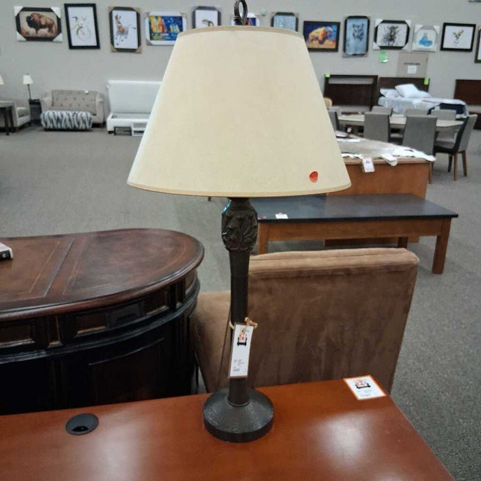 Vintage Hammered Metal Lamp