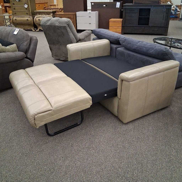 Taupe Sleeper Loveseat