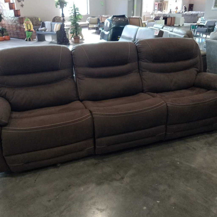Brown Pwr Rec Sofa