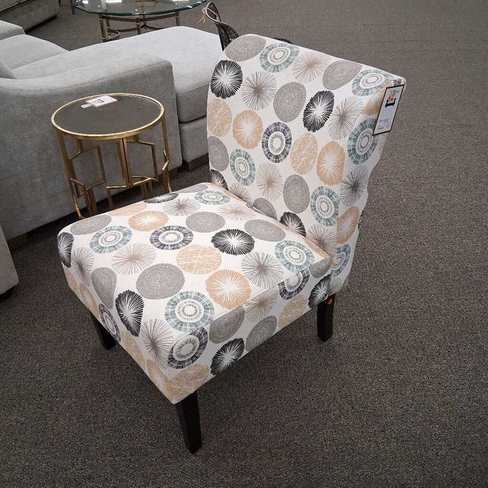 Circle Pattern Accent Chair