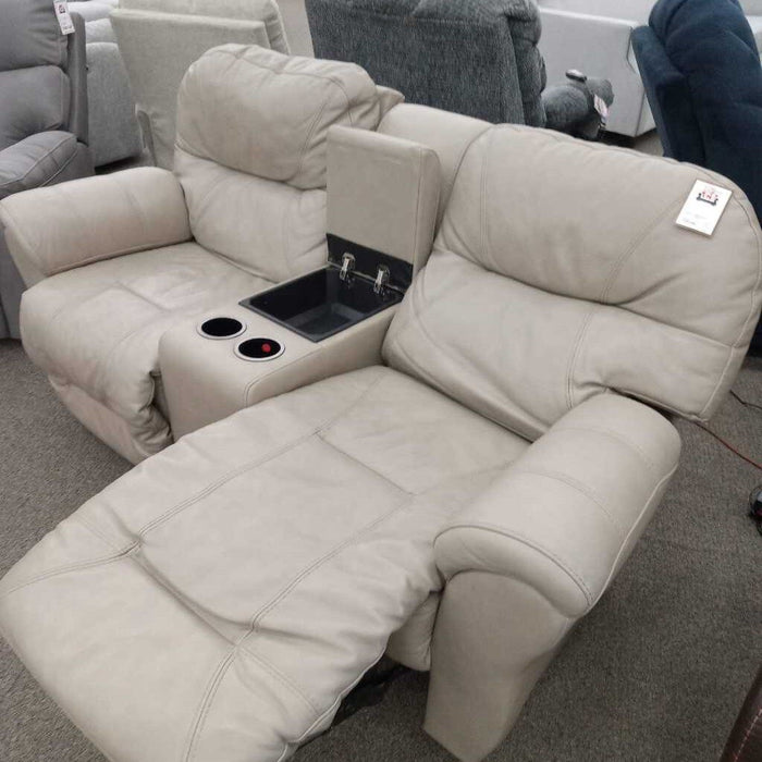 Beige Power Loveseat