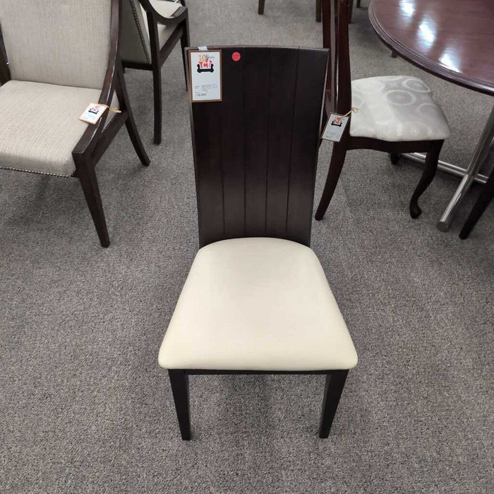 Pair of Cherry Chairs w/ Lthr Cushions