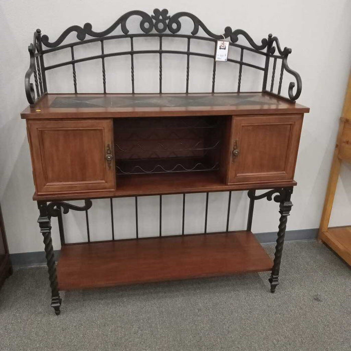 Slate-top Wine Rack Buffet