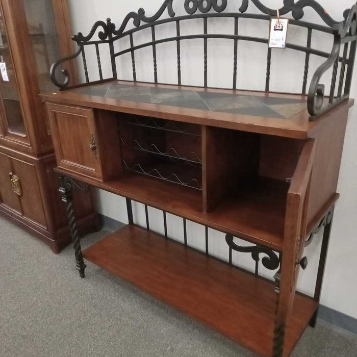 Slate-top Wine Rack Buffet