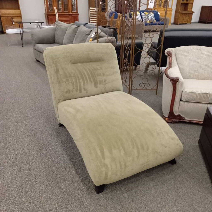 Green Fabric Chaise Lounge