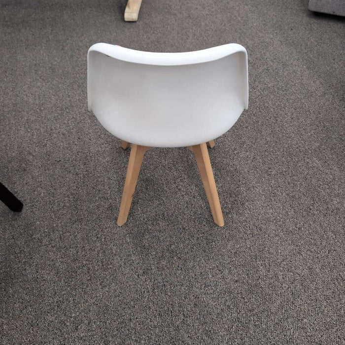 Set 4 White/Red Dining Chairs