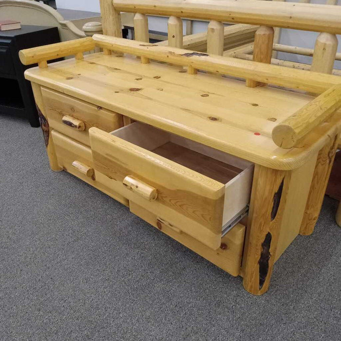 Locally Crafted 4pc. Queen Log Bedroom Set