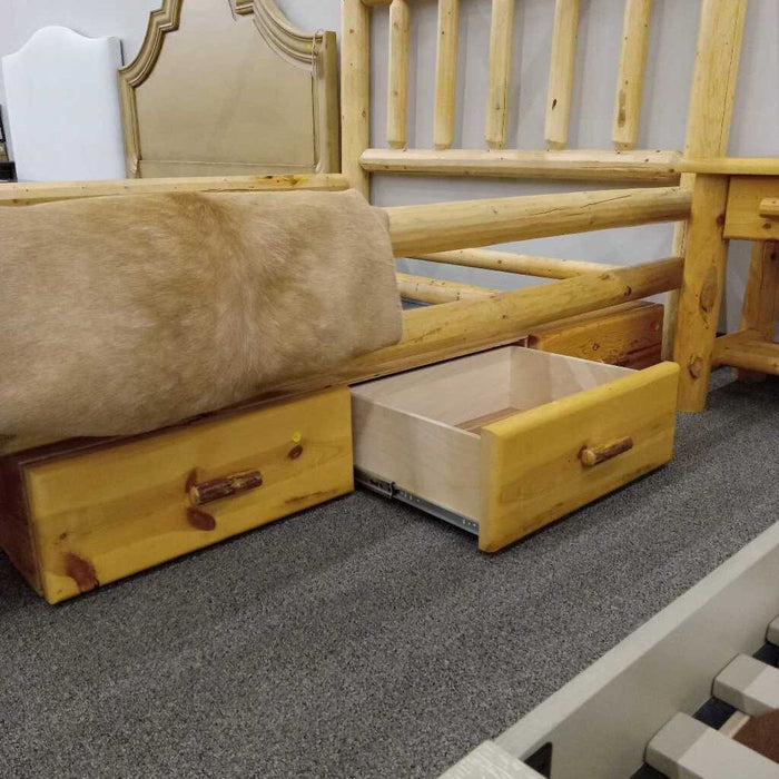 Locally Crafted 4pc. Queen Log Bedroom Set