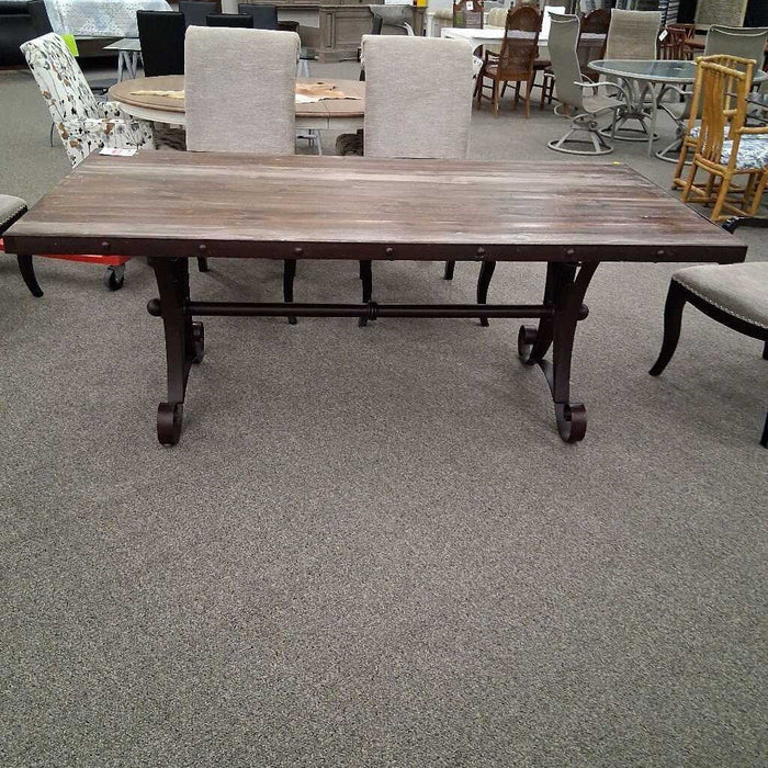 Rustic Nailhead Dining Table