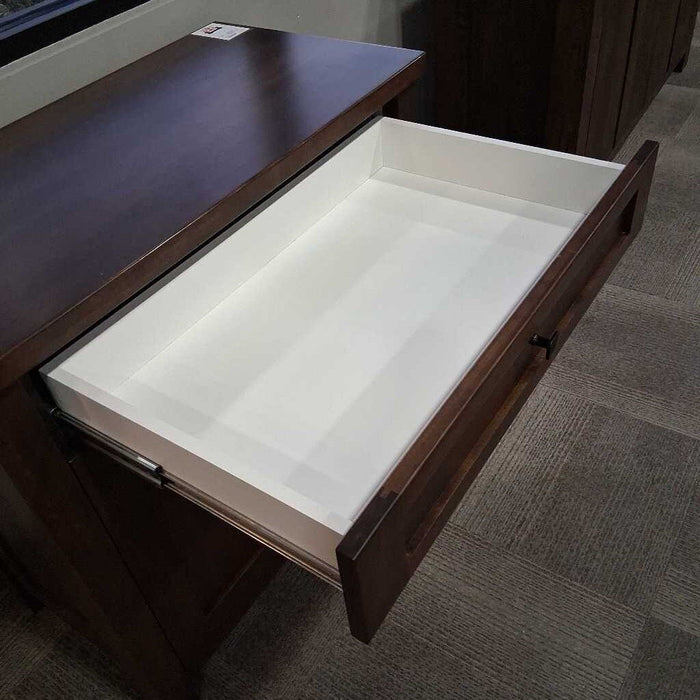 Dark Wood Hamper/ Recycling Cabinet