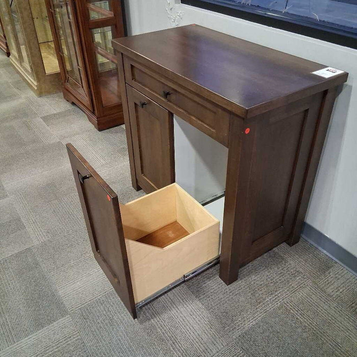 Dark Wood Hamper/ Recycling Cabinet