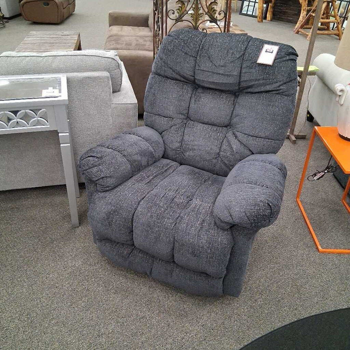 Charcoal Fabric Rocking Recliner