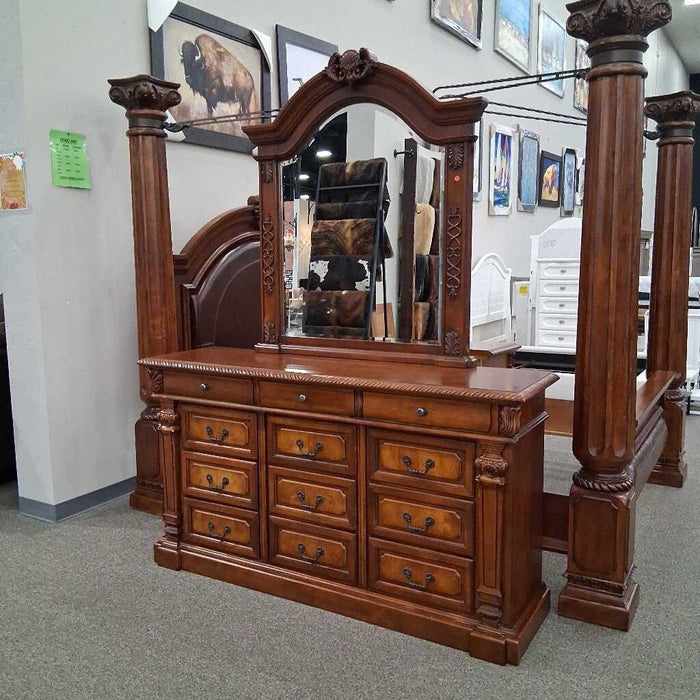 Brown Dresser w/ Mirror