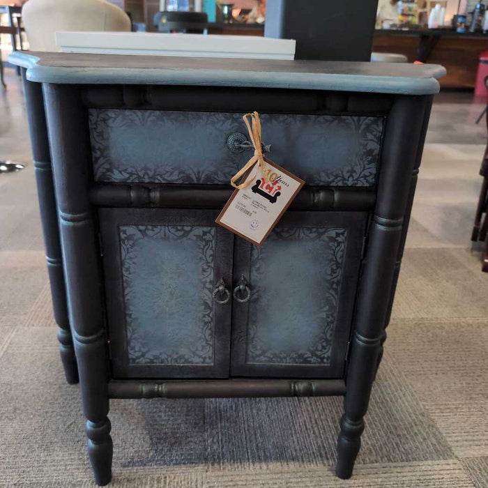 BLue/BLack Floral Cabinet