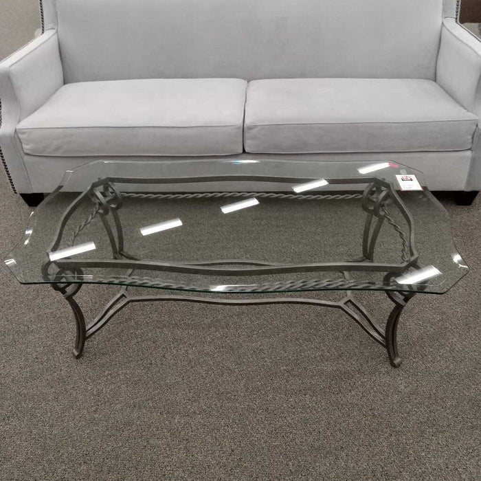 Metal & Glass Coffee Table