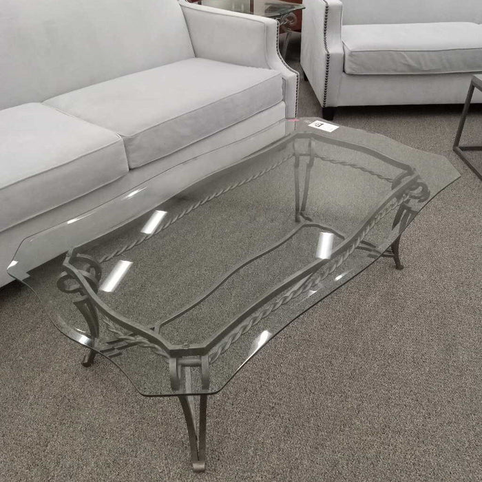 Metal & Glass Coffee Table