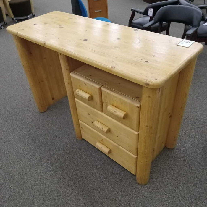 Log Pine Desk