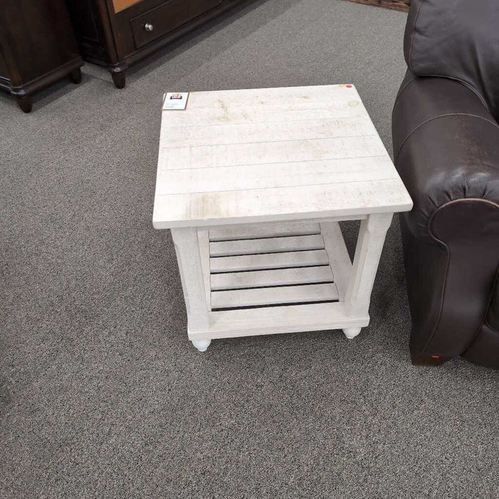 White "Cloudhurst" End Table