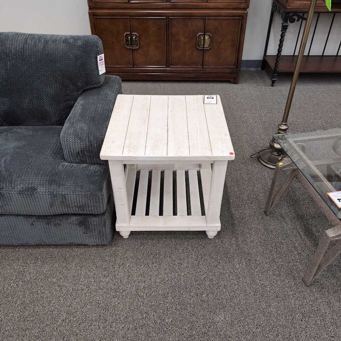 White "Cloudhurst" End Table