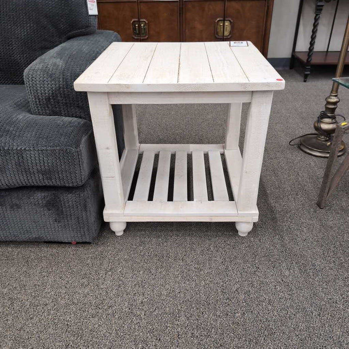 White "Cloudhurst" End Table