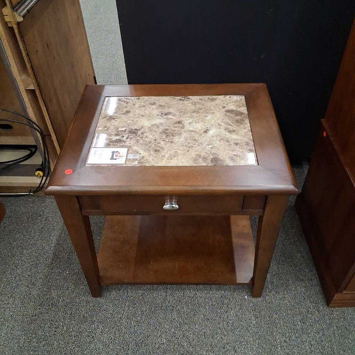 Marble Insert End Table