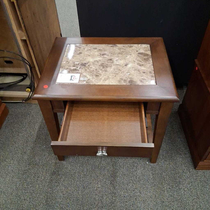 Marble Insert End Table