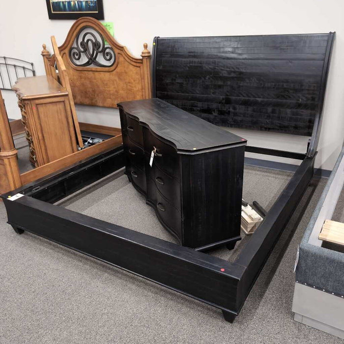 Rustic Black E.King Bed
