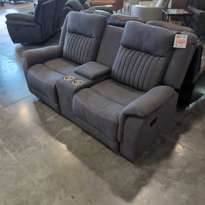 HOB 9646gy-3 Gray Rec. Sofa