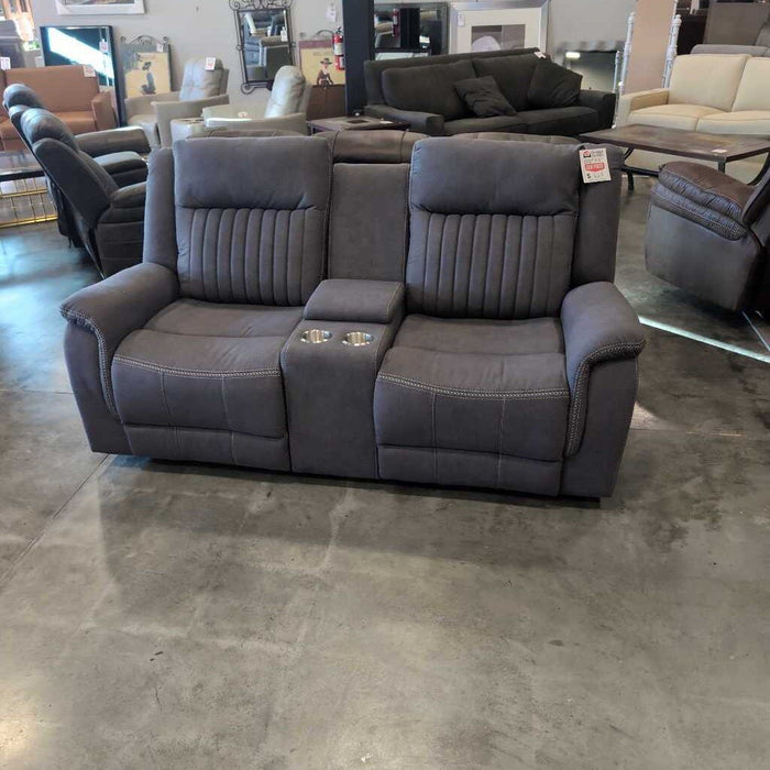 HOB 9646gy-3 Gray Rec. Sofa