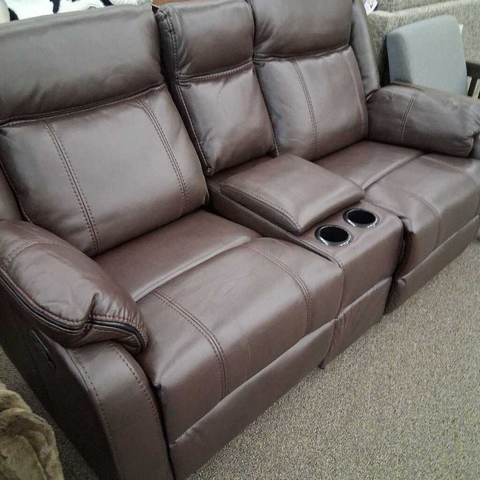 HOB 8201brw-2 Brown Rec. Loveseat