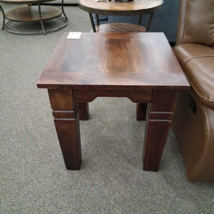 Dk. Brown Rustic End Table