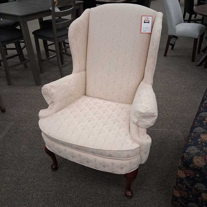 Cream Wingback Chair