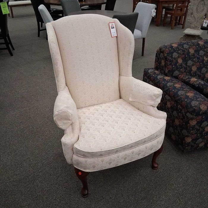 Cream Wingback Chair