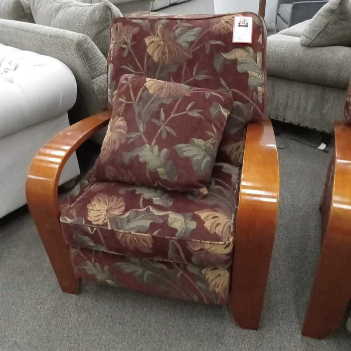 Leaf Pattern Hi-leg Recliner