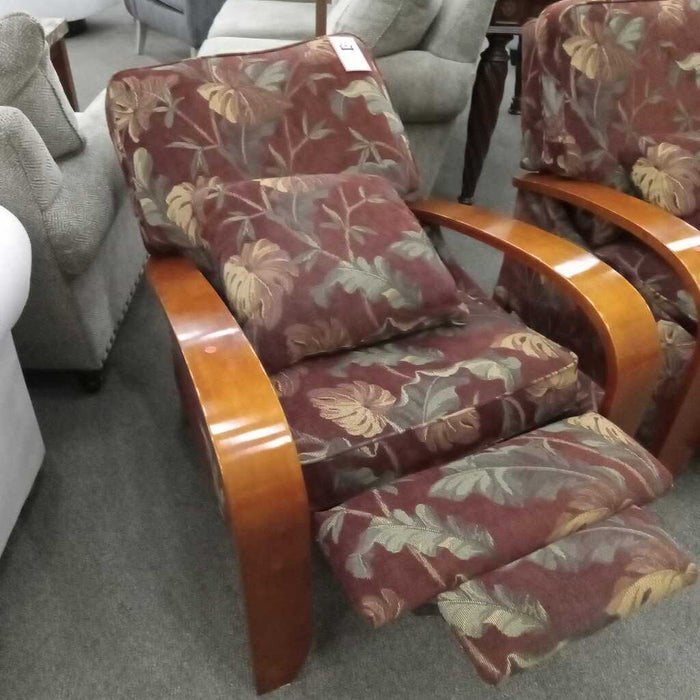 Leaf Pattern Hi-leg Recliner