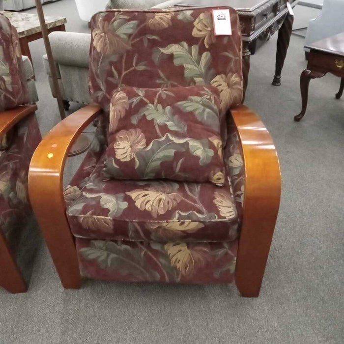 Leaf Pattern Hi-leg Recliner