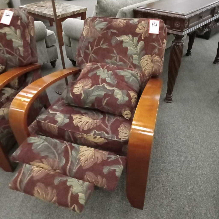 Leaf Pattern Hi-leg Recliner
